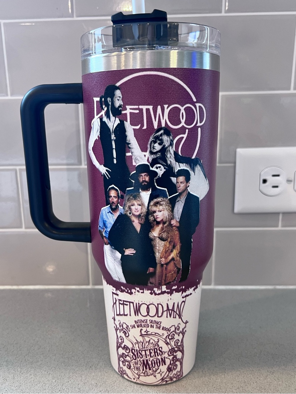 Fleetwood Mac 40oz stainless steel tumbler